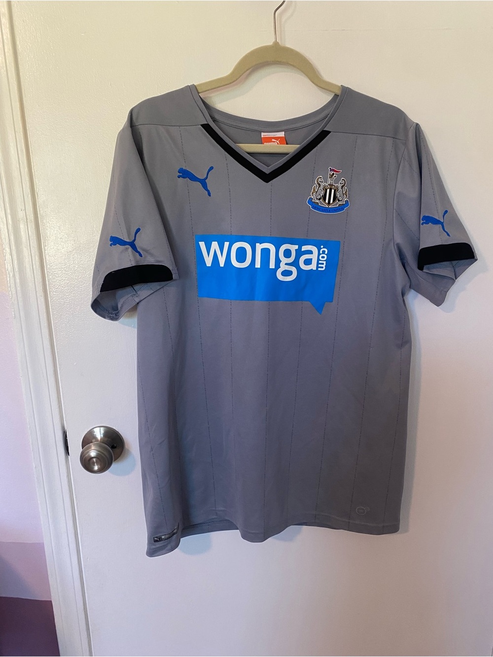 Newcastle United 2014 - 2015 away football shirt jersey Puma with DADDY on back